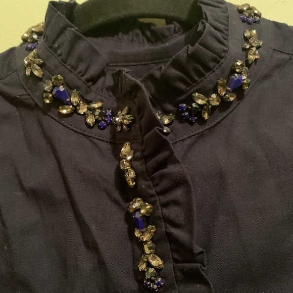 J. Crew Sleevelesss Jeweled Blouse | 2 - Picture 4 of 8